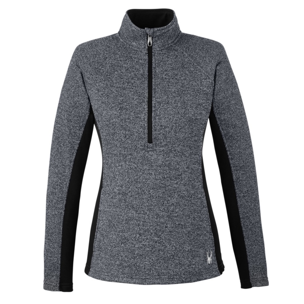 Spyder dark gray half zip pull over - XL